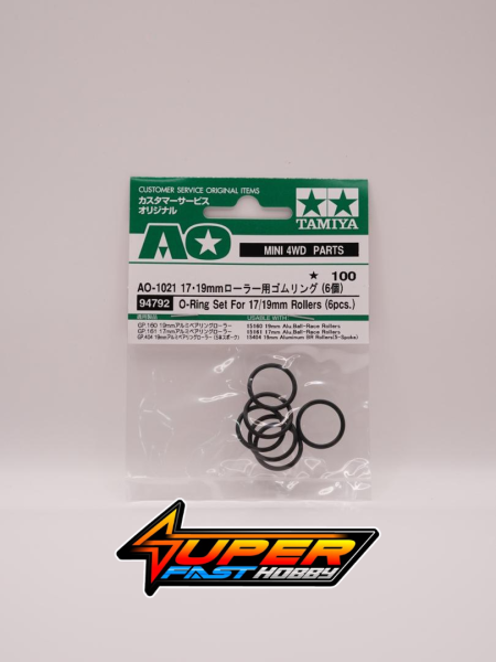 TAMIYA 94792 O-RING SER FOR 17/19mm ROLLERS (6PCS.)