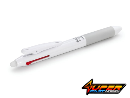 TAMIYA 67494 TAMIYA 2 COLOR FRICTION BALLPOINT PEN (WHITE)