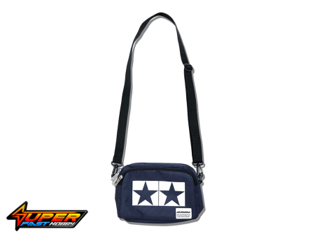 TAMIYA 67276 JUN WATANABE TAMIYA LOGO SHOULDER POUCH (BLUE)
