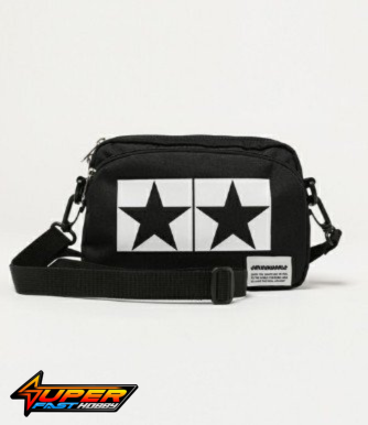 TAMIYA 67274 JUN WATANABE TAMIYA LOGO SHOULDER POUCH (BLACK) - Image 2