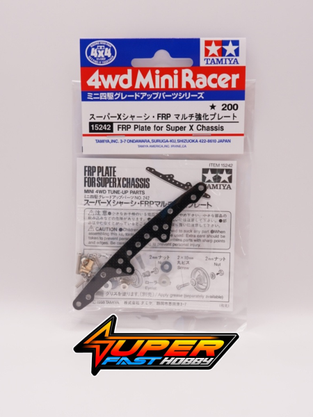 TAMIYA 15242 SUPER X CHASSIS, FRP MULTI-REINFORCED PLATE