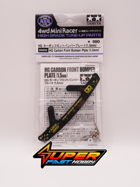 TAMIYA 95692 HG CARBON FRONT BUMPER PLATE (1.5mm)