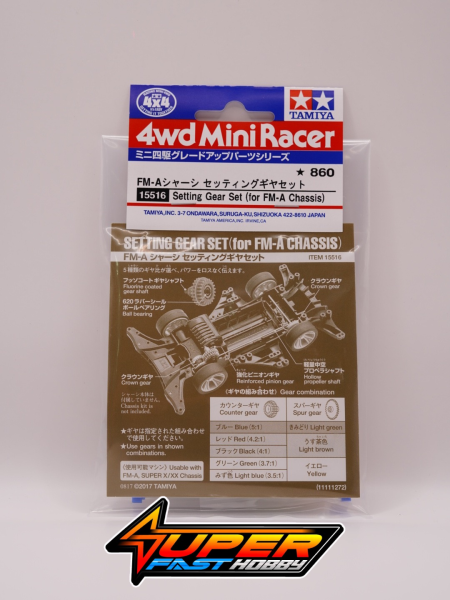 TAMIYA 15516 SETTING GEAR SET (for FM-A CHASSIS)
