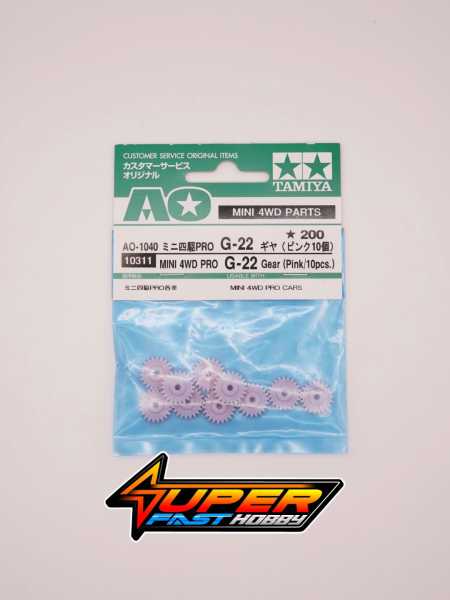 TAMIYA 10311 MINI 4WD PRO G-22 GEAR (PINK,10PCS.)