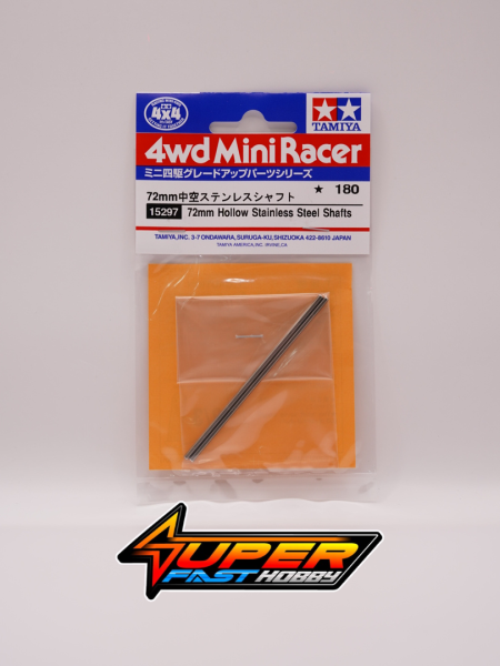 TAMIYA 15297 72MM HOLLOW STAINLESS STEEL SHAFTS