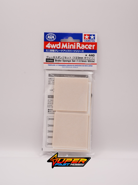 TAMIYA 15492 BRAKE SPONGE SET (1,2,3mm) WHITE