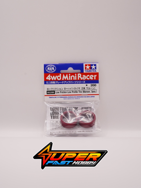 TAMIYA 95208 LOW FRICTION PROFILE TIRE (MARRON, 2pcs.)
