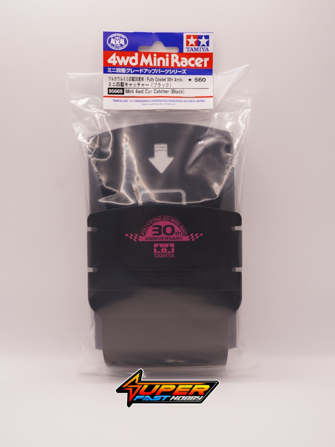TAMIYA 95669 FULLY COWLED 30TH ANNIV. MINI 4WD CAR CATCHER (BLACK)