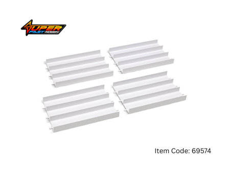 TAMIYA 69574 JAPAN CUP JUNIOR CIRCUIT STRAIGHT SECTION SET (WHITE, 4PCS.)