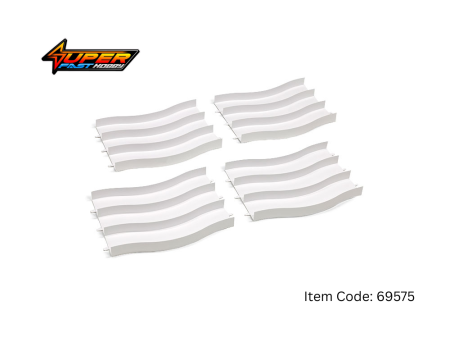 TAMIYA 69575 JAPAN CUP JUNIOR CIRCUIT WAVE SECTION SET (WHITE, 4PCS.)