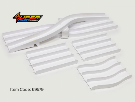 TAMIYA 69579 JAPAN CUP JUNIOR CIRCUIT LANE CHANGE & EXTENSION SET (WHITE)