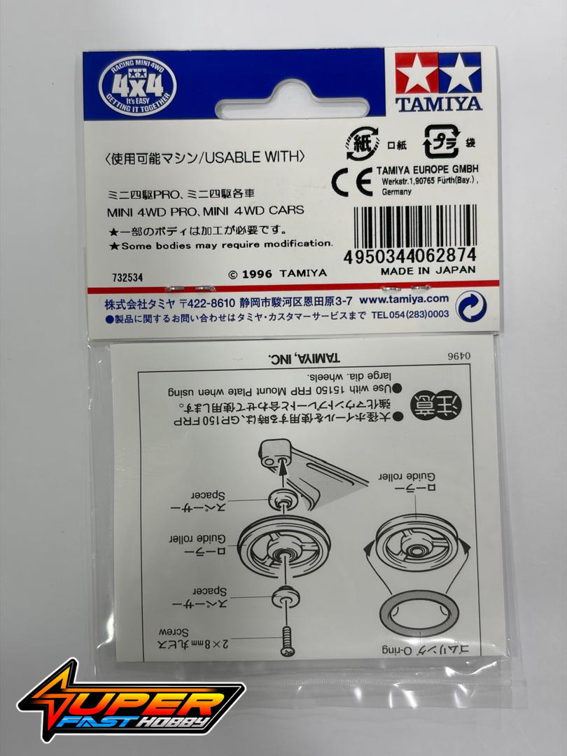 TAMIYA 15161 17㎜ ALUMINUM BALL-RACE ROLLERS (3-SPOKE TYPE) - Image 2