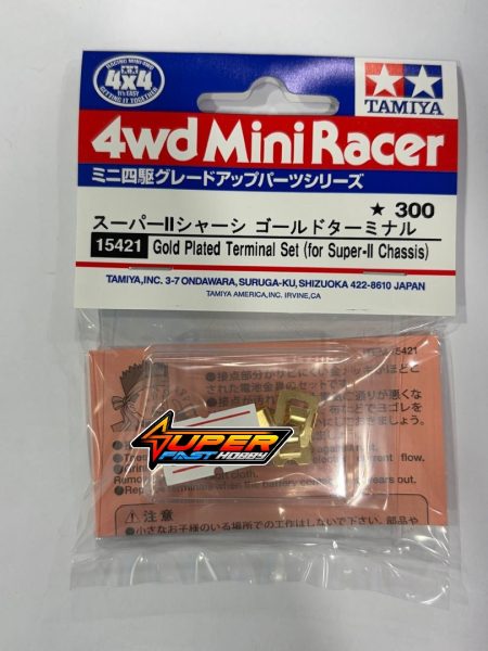 TAMIYA 15421 GOLD PLATED TERMINAL SET (for SUPER-II CHASSIS)