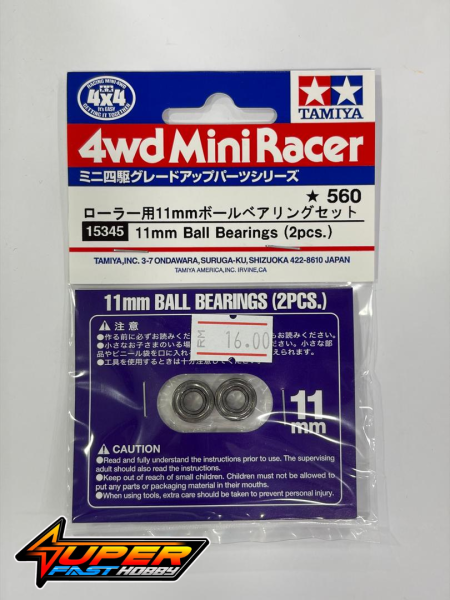 TAMIYA 15345 11mm BALL BEARINGS (2PCS.)
