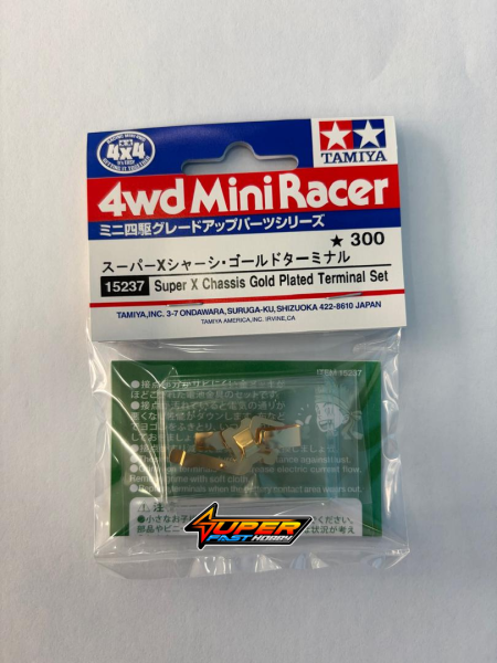 TAMIYA 15237 SUPER X CHASSIS GOLD PLATED TERMINAL SET