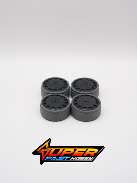 HARD (GREY) TIRE SET FOR OPEN CLASS BY SUPERFAST HOBBY