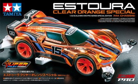 TAMIYA 95691 ESTOURA CLEAR ORANGE SPECIAL (MA CHASSIS)